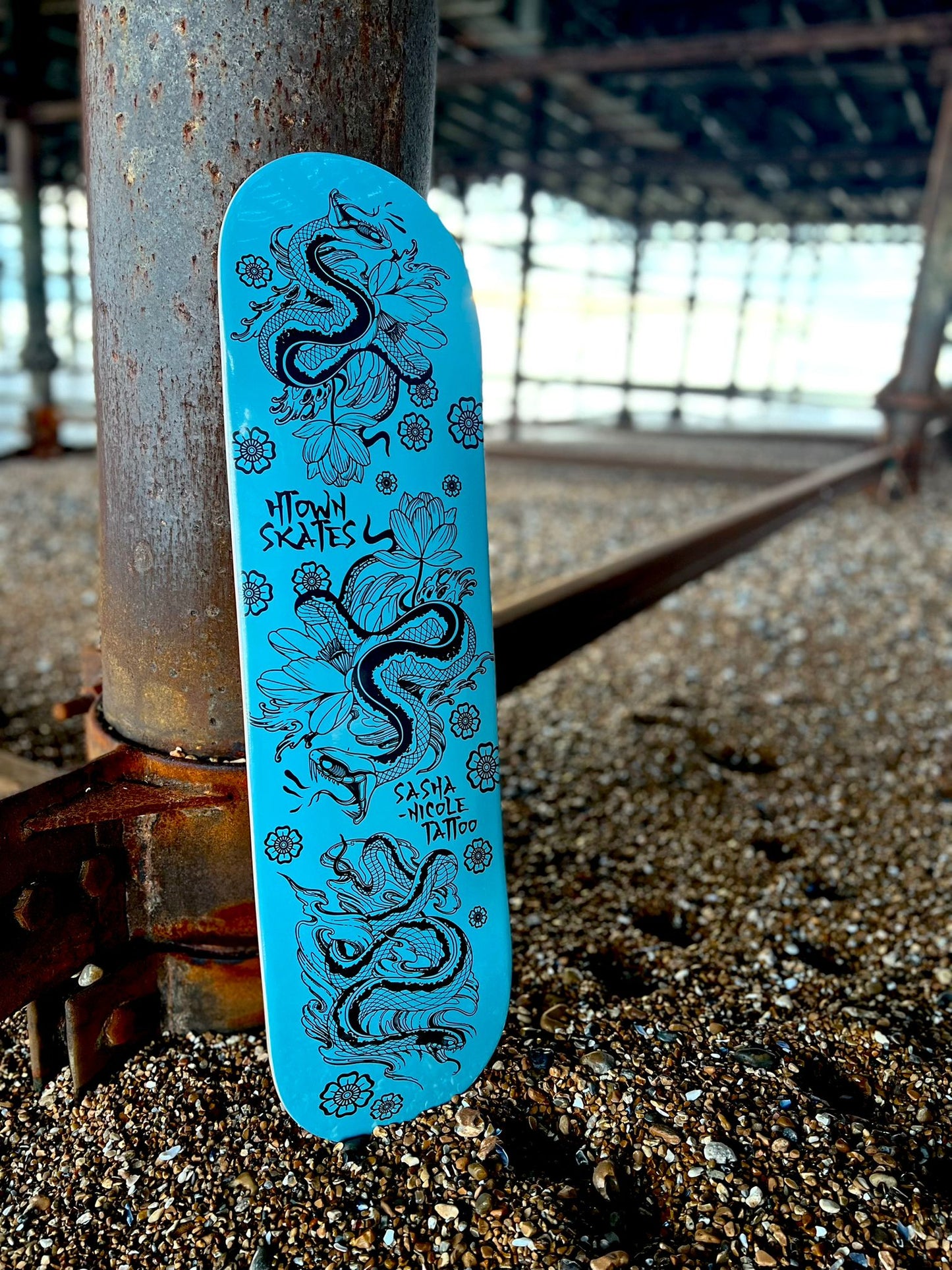 H Town Skates Sakura Serpent Deck